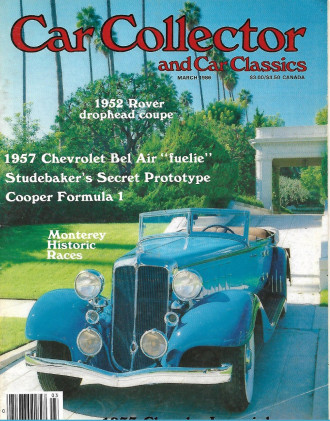 CAR COLLECTOR & CAR CLASSICS 1986 MAR - '57 BEL AIR FUELIE, COOPER FORMULA 1